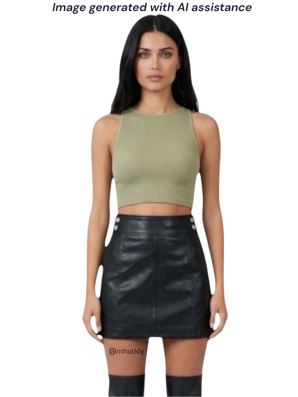 NWT Free People size 2 Retro black faux leather mini skirt